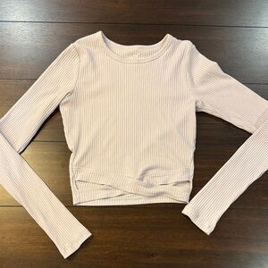 Hollister Light Purple Ribbed Crop Top